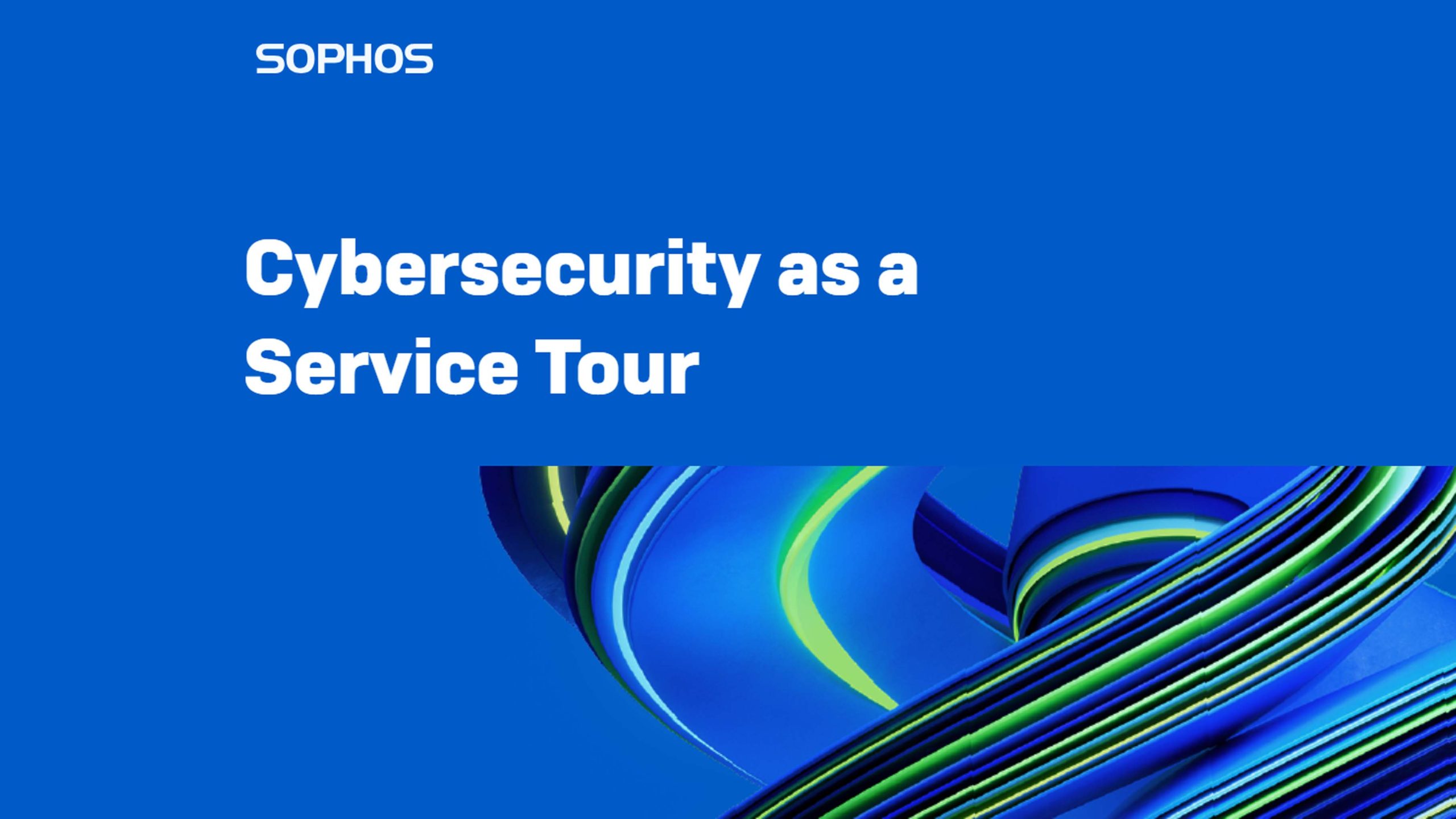 Sophos Security as a Service Tour